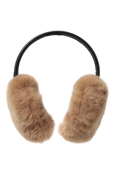 Женские меховые наушники из кролика YVES SALOMON, арт. 23WAA110XXREXX