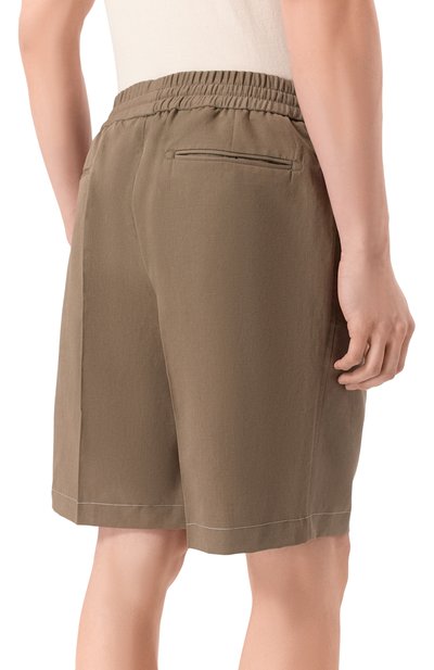 Шорты изо льна и хлопка BRIONI, арт. RP3G0L/PA106, фото 4