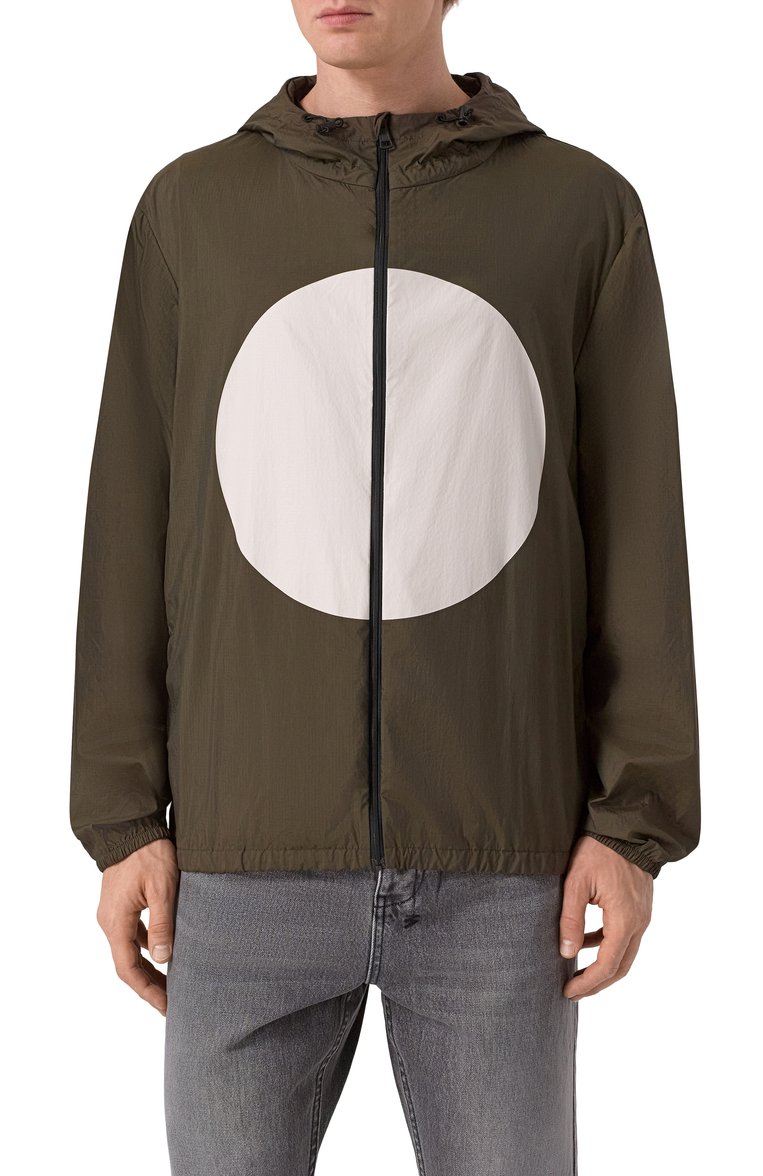 Мужская куртка 5 moncler craig green MONCLER GENIUS хаки цвета, арт. 1A00004/M1720 | Фото 3 (Рукава: �Длинные; Длина (верхняя одежда): Короткие; Материал внешний: Синтетический материал; Кросс-КТ: Легкие; Стили: Милитари, Кэжуэл)