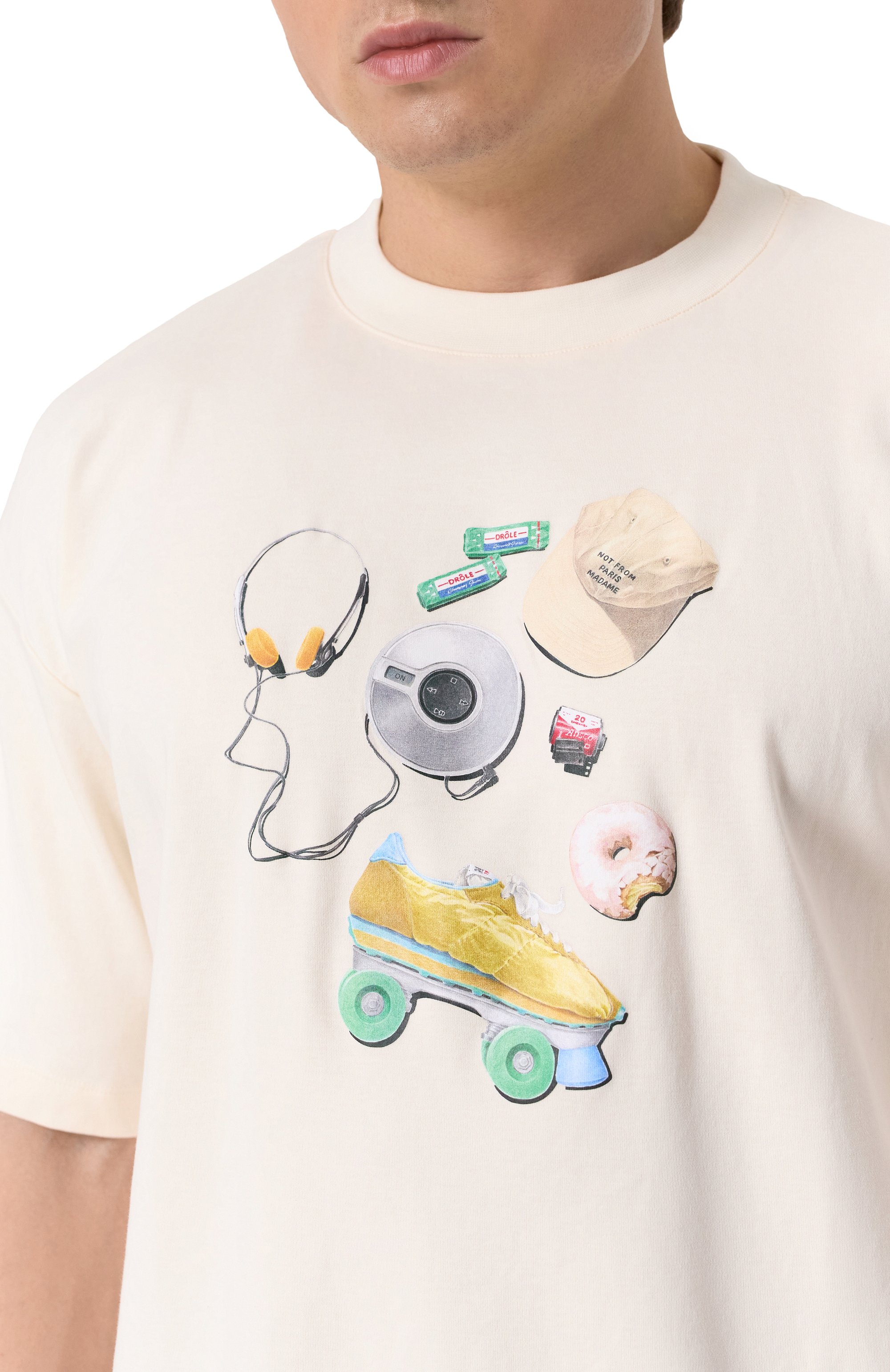 Хлопковая футболка DROLE DE MONSIEUR, арт. E-TS217-C0002-CM, фото 5