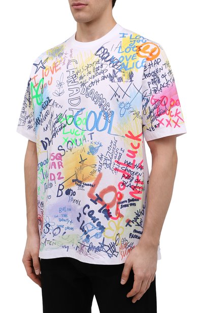 Хлопковая футболка DSQUARED2, арт. S74GD0965/S23009, фото 3