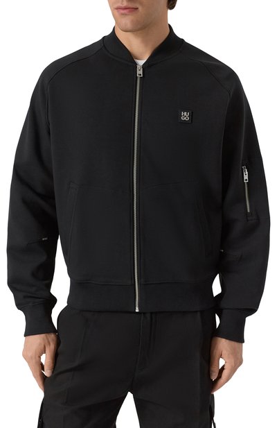 Хлопковый бомбер HUGO, арт. 50542590, фото 3