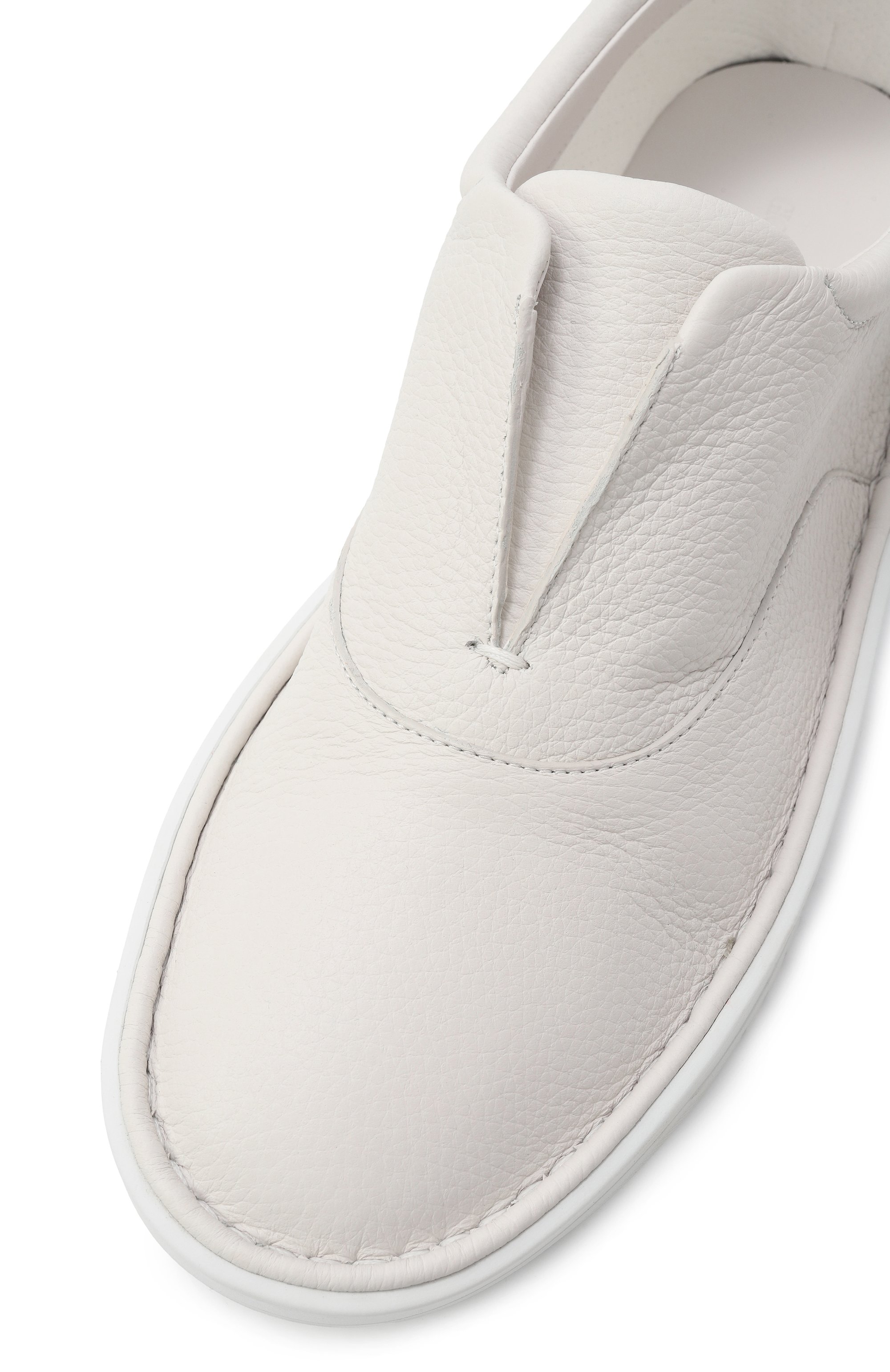 Кожаные кеды GIORGIO ARMANI белого цвета по цене 105000 руб., арт. GM002038/AF19222, фото 7 Кожаные кеды GIORGIO ARMANI, арт. GM002038/AF19222, фото 7