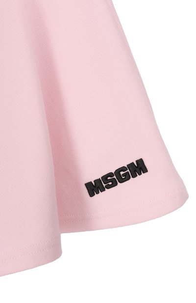 Хлопковая юбка MSGM KIDS, арт. S6MSJGST075, фото 3