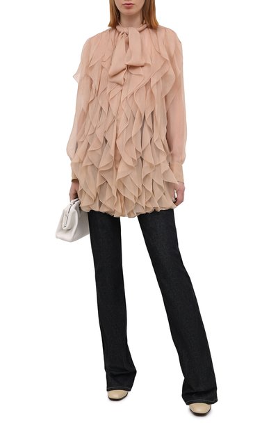 Шелковая блузка VALENTINO, арт. VB0AB2F02UP, фото 2