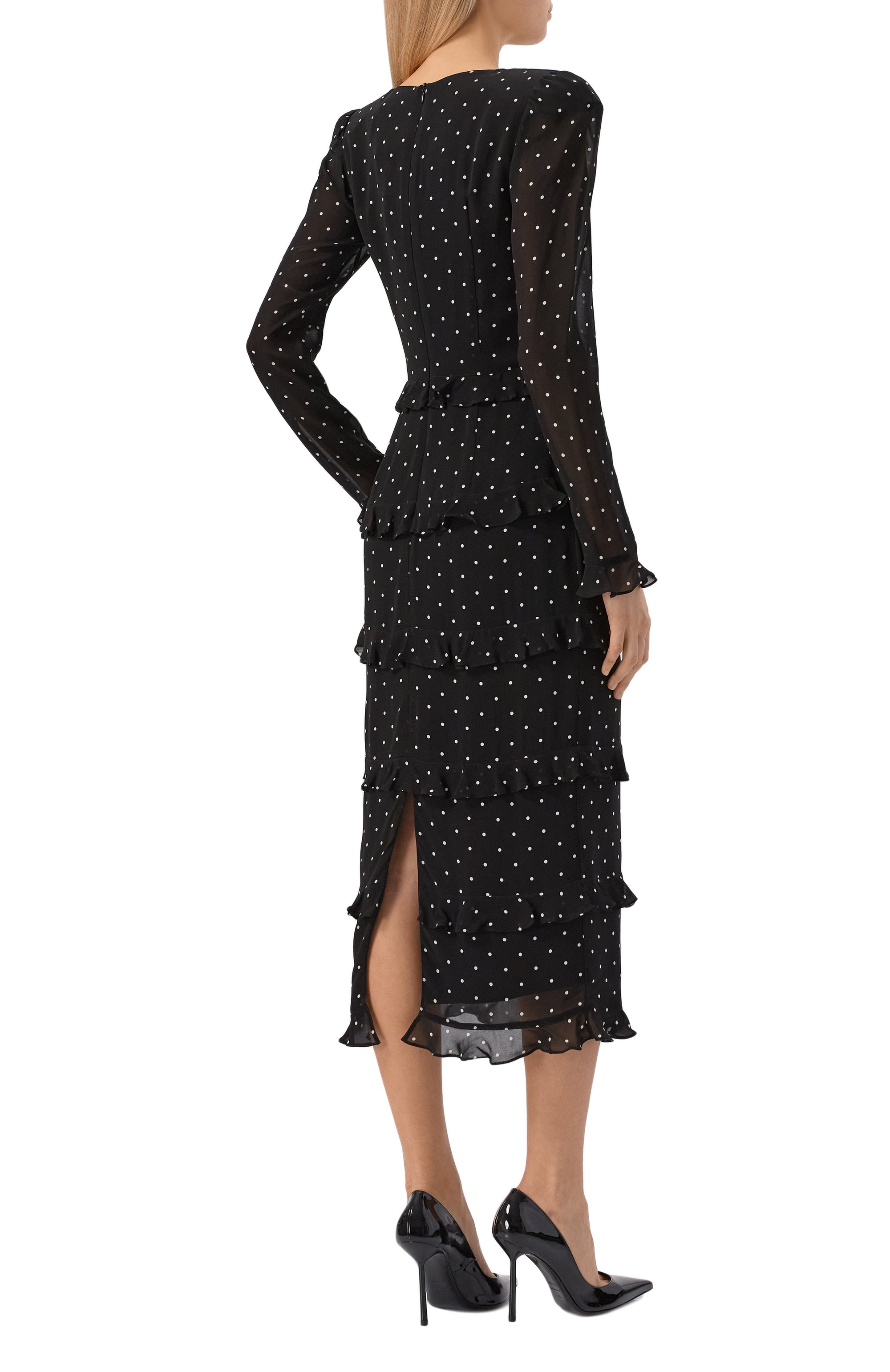 Платье из вискозы ELLYME черного цвета по цене 42500 руб., арт. 00177, фото 3 Платье из вискозы ELLYME, арт. 00177, фото 3