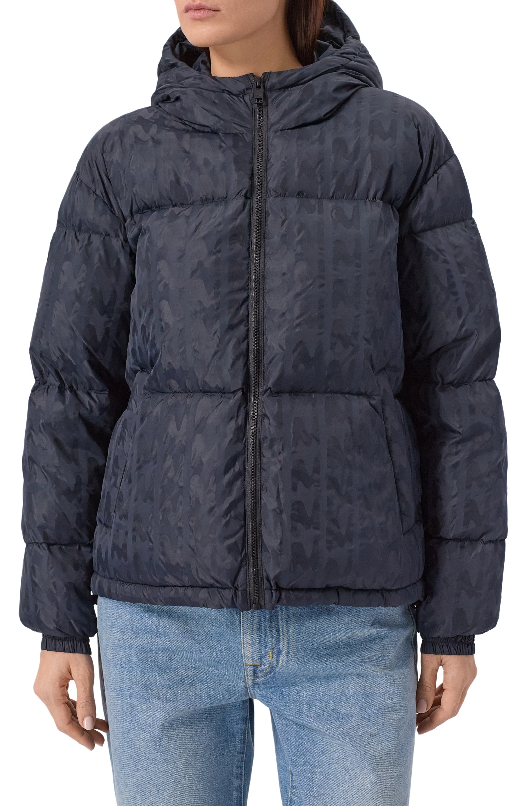 Пуховик MSGM темно-синего цвета по цене 65400 руб., арт. 3941MDH09/257622, фото 3 Пуховик MSGM, арт. 3941MDH09/257622, фото 3