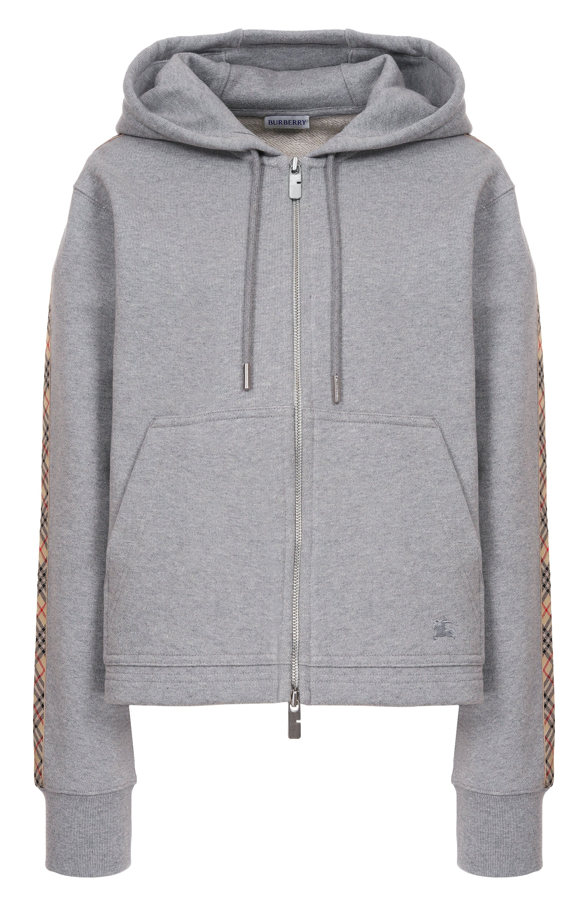 Хлопковая толстовка BURBERRY серого цвета по цене 105500 руб., арт. 8118973, фото 1 Хлопковая толстовка BURBERRY, арт. 8118973, фото 1