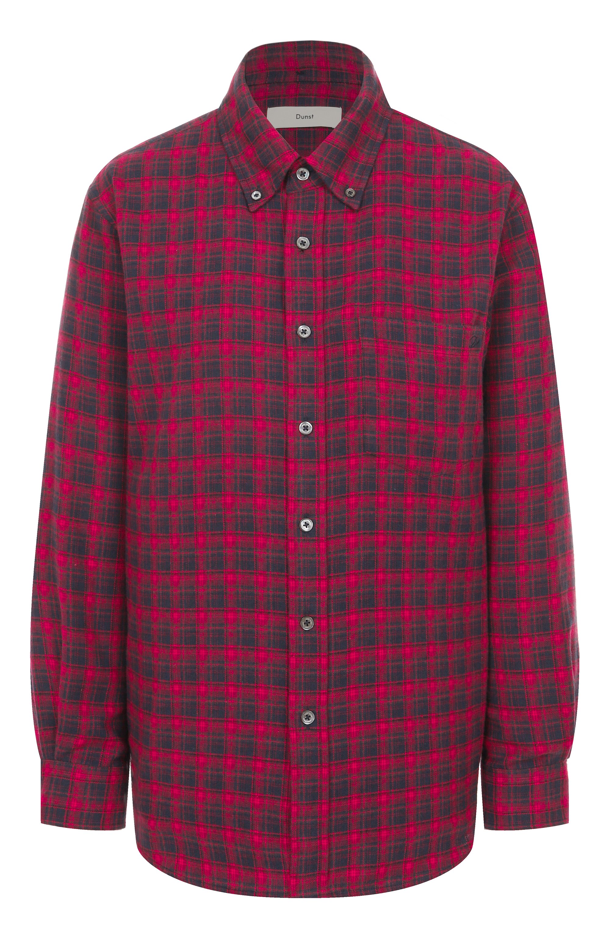 Рубашка из хлопка и вискозы DUNST разноцветного цвета по цене 14300 руб., арт. UDSH5C104R2, фото 1 Рубашка из хлопка и вискозы DUNST, арт. UDSH5C104R2, фото 1