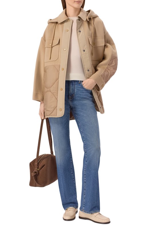 Комбинированная куртка Weekend Max Mara WKD0SS0LA Бежевый  WKD0SS0LA Фото 2