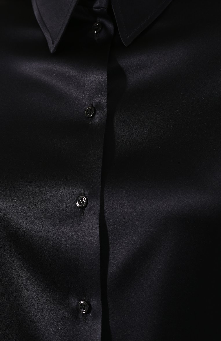 Женская шелковая рубашка TOM FORD черного цвета, арт. CA3100-FAX334 | Фото 5 (Рукава: Длинные; Материал внешний: Шелк; Длина (для топов): Стандартные; Принт: Без принта; Женское Кросс-КТ: Рубашка-одежда; Статус проверки: Проверена категория; Региональные ограничения белый список (Axapta Mercury): RU)