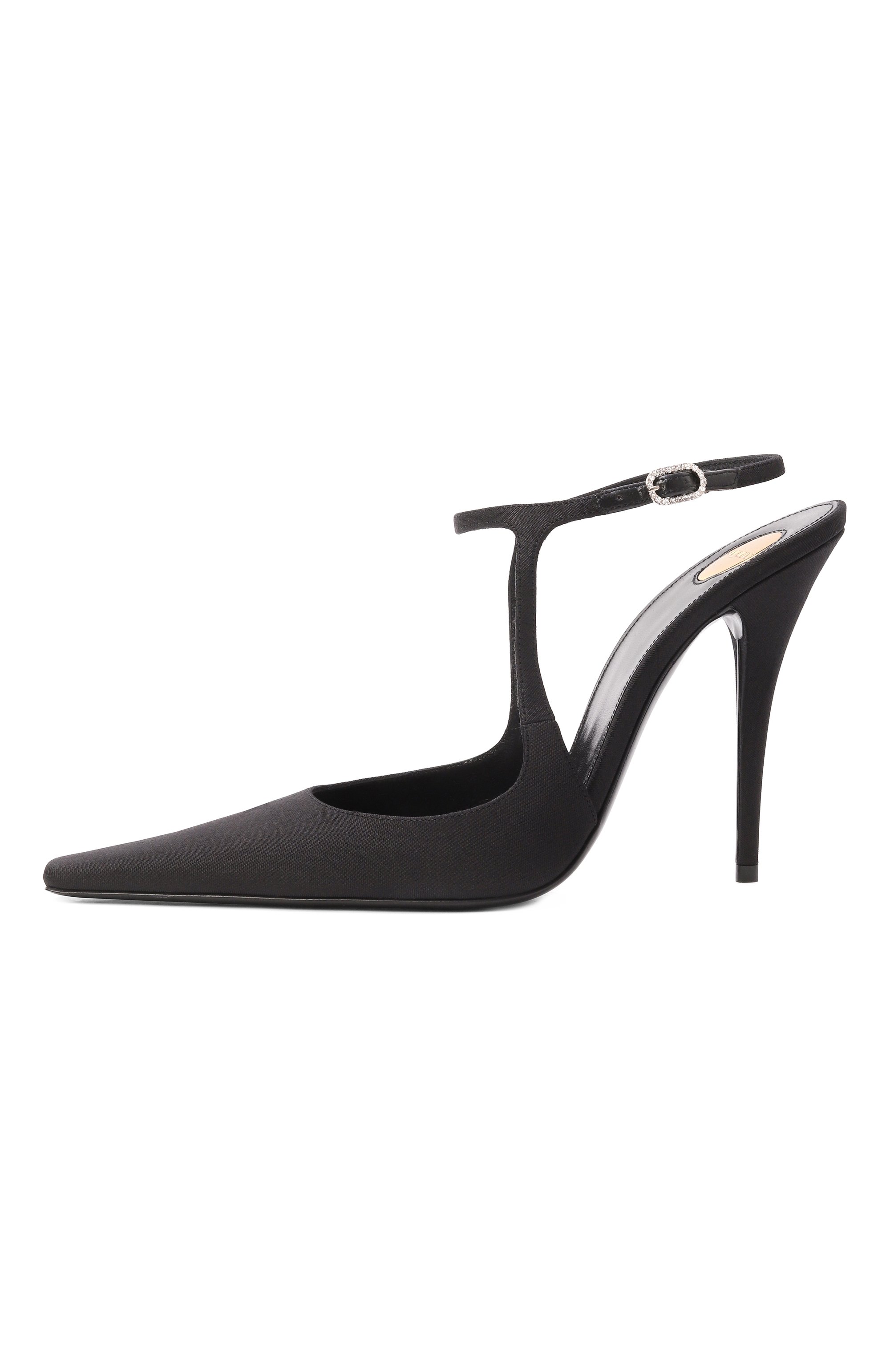 Текстильные туфли manon 110 SAINT LAURENT черного цвета по цене 141000 руб., арт. 840734/AAFAI, фото 4 Текстильные туфли manon 110 SAINT LAURENT, арт. 840734/AAFAI, фото 4