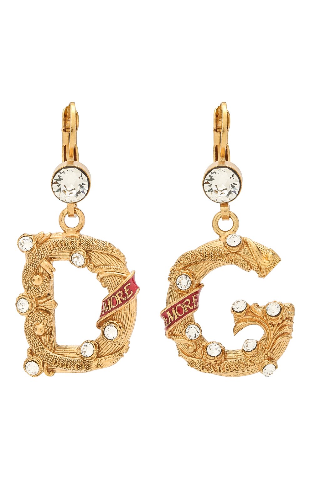 Серьги DOLCE & GABBANA золотого цвета по цене 46850 руб., арт. WEM6M4/W1111, фото 1 Серьги DOLCE & GABBANA, арт. WEM6M4/W1111, фото 1