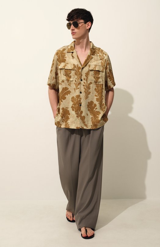 Шерстяные брюки Dries Van Noten 251-020914-1063 Серый  251-020914-1063 Фото 8