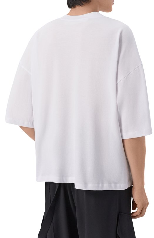 Хлопковая футболка Isabel Benenato UJ21S26 Белый  UJ21S26 Фото 4