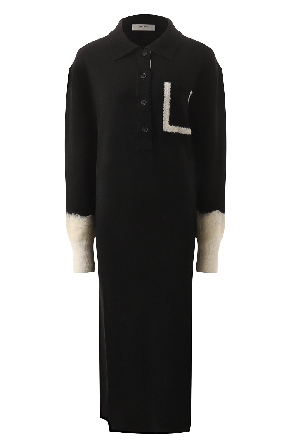 Шерстяное платье BEATRICE .B черного цвета по цене 41750 руб., арт. 24FA6323/MARLENE, фото 1 Шерстяное платье BEATRICE .B, арт. 24FA6323/MARLENE, фото 1
