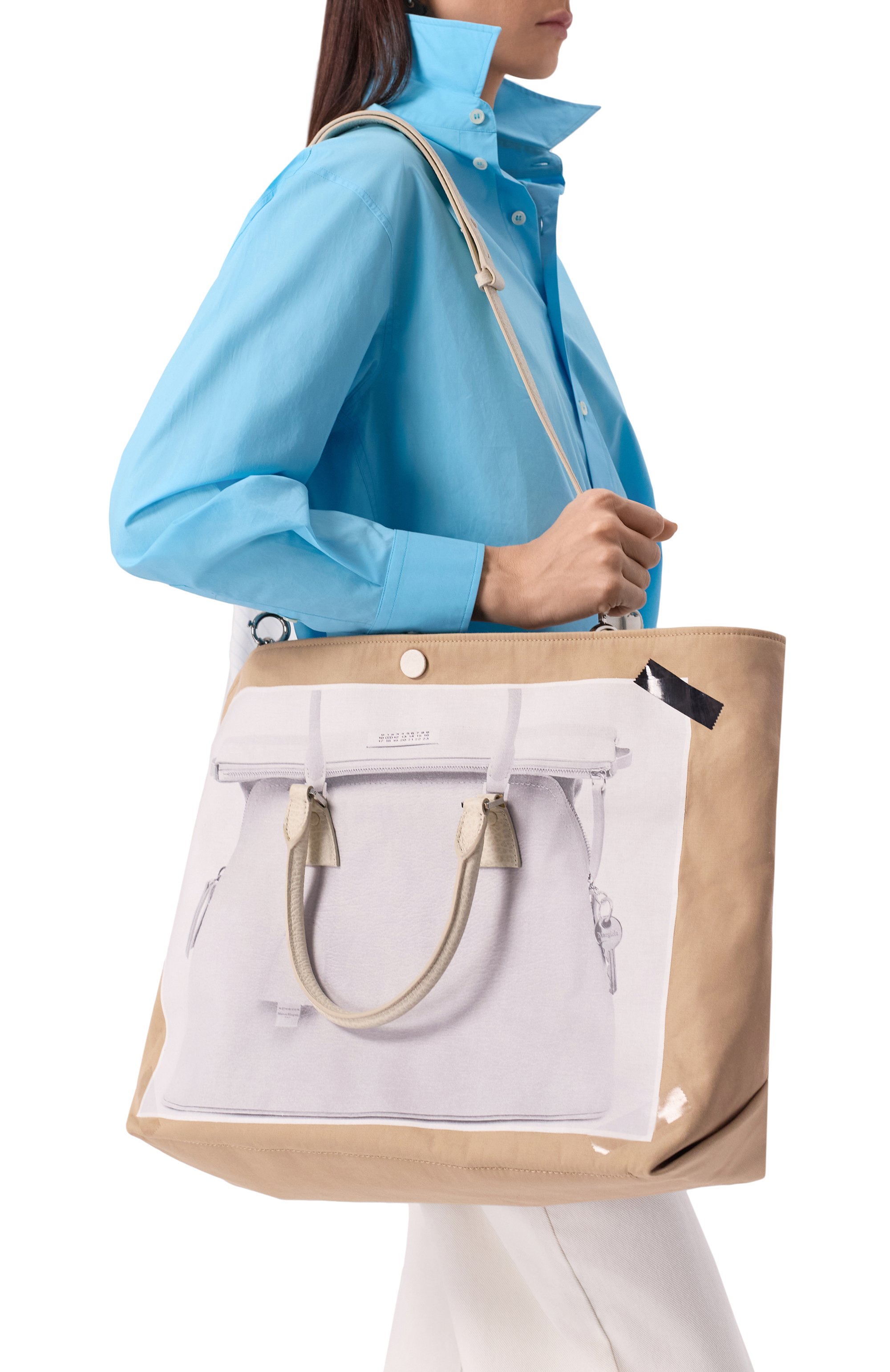 Сумка-тоут trompe l'oeil 5ac medium MAISON MARGIELA, арт. SB1WC0015/P6436, фото 3