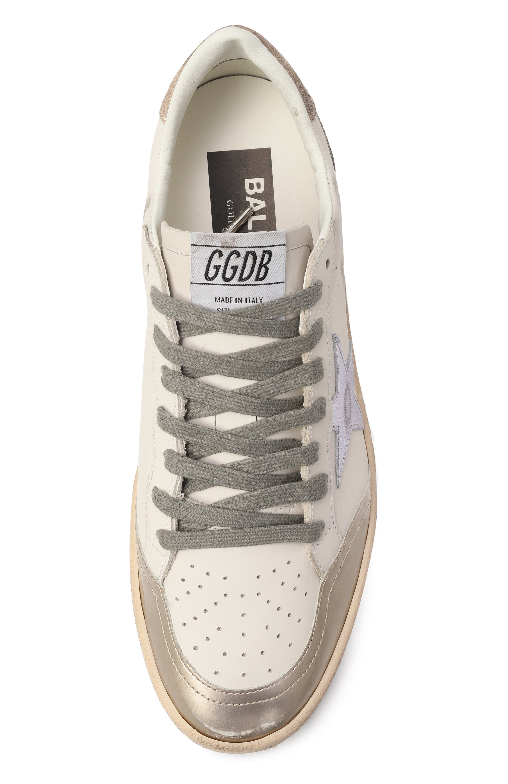 Кожаные кеды ball star GOLDEN GOOSE DELUXE BRAND, арт. GWF00117.F007471, фото 6