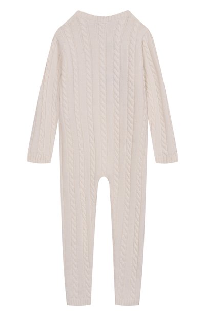 Шерстяной комбинезон BABY T белого цвета по цене 18350 руб., арт. 25AI041TZ/18M-36M, фото 2 Шерстяной комбинезон BABY T, арт. 25AI041TZ/18M-36M, фото 2