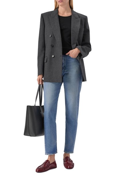 Кожаные пенни-лоферы SAINT LAURENT, арт. 800537/AAD67, фото 3