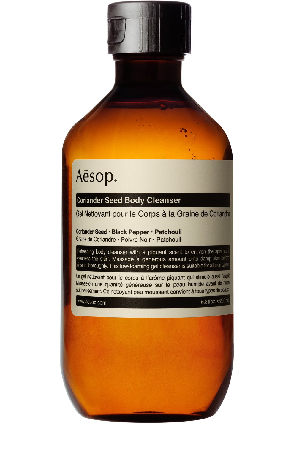 Гель для душа coriander seed (200ml) AESOP бесцветного цвета по цене 1930 руб., арт. ABT15RF, фото 1 Гель для душа coriander seed (200ml) AESOP, арт. ABT15RF, фото 1