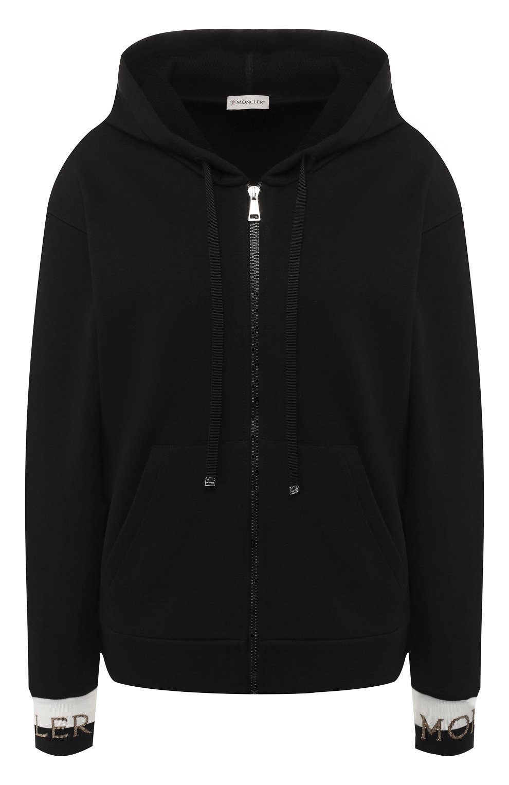 Хлопковый кардиган MONCLER черного цвета по цене 41800 руб., арт. E1-093-84594-00-V8000, фото 1 Хлопковый кардиган MONCLER, арт. E1-093-84594-00-V8000, фото 1