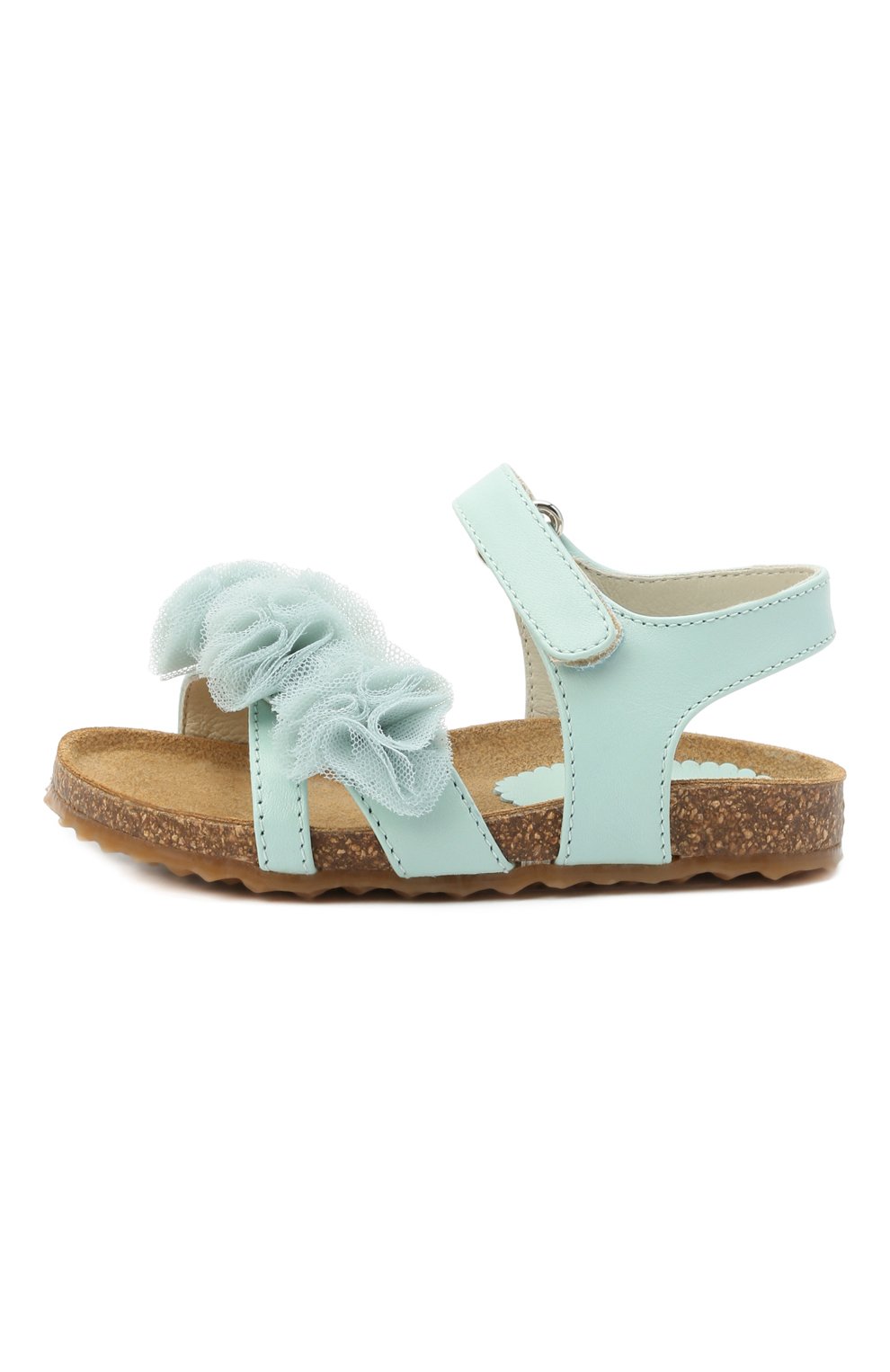 Кожаные сандалии IL GUFO голубого цвета по цене 19050 руб., арт. G539/VITELL0 NAPPAC0L0RS/23-26, фото 2 Кожаные сандалии IL GUFO, арт. G539/VITELL0 NAPPAC0L0RS/23-26, фото 2