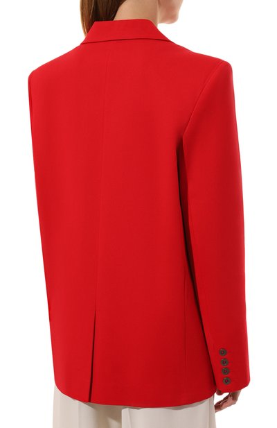 Хлопковый жакет WHO_AM красного цвета по цене 29900 руб., арт. FJ2-SV2210-RED, фото 4 Хлопковый жакет WHO_AM, арт. FJ2-SV2210-RED, фото 4