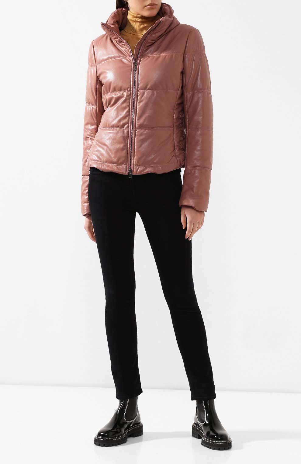 Кожаный пуховик JACOB COHEN, арт. J9120 F 01271-N, фото 2