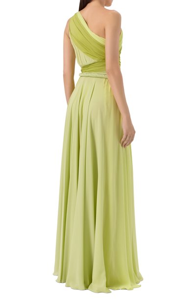 Шелковое платье GIAMBATTISTA VALLI зеленого цвета по цене 995000 руб., арт. 25SSSVTE5066/05GE0, фото 3 Шелковое платье GIAMBATTISTA VALLI, арт. 25SSSVTE5066/05GE0, фото 3