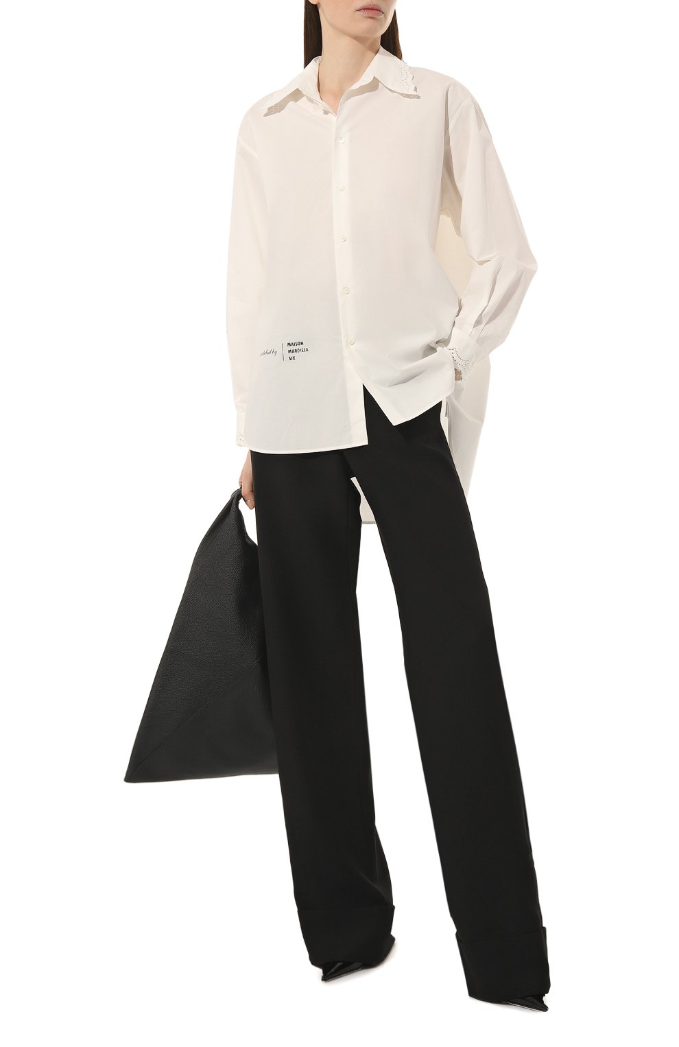 Хлопковая рубашка MM6, арт. S52DL0204/S47294, фото 2