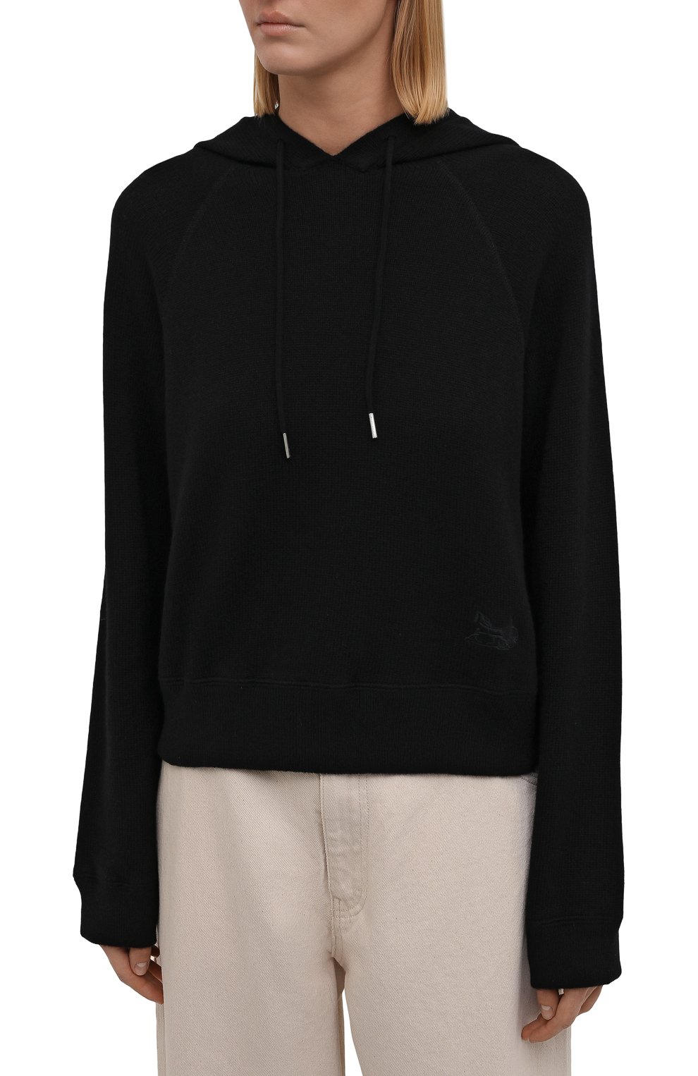 Худи из кашемира и шерсти CELINE черного цвета по цене 152000 руб., арт. 2A65L373N, фото 3 Худи из кашемира и шерсти CELINE, арт. 2A65L373N, фото 3