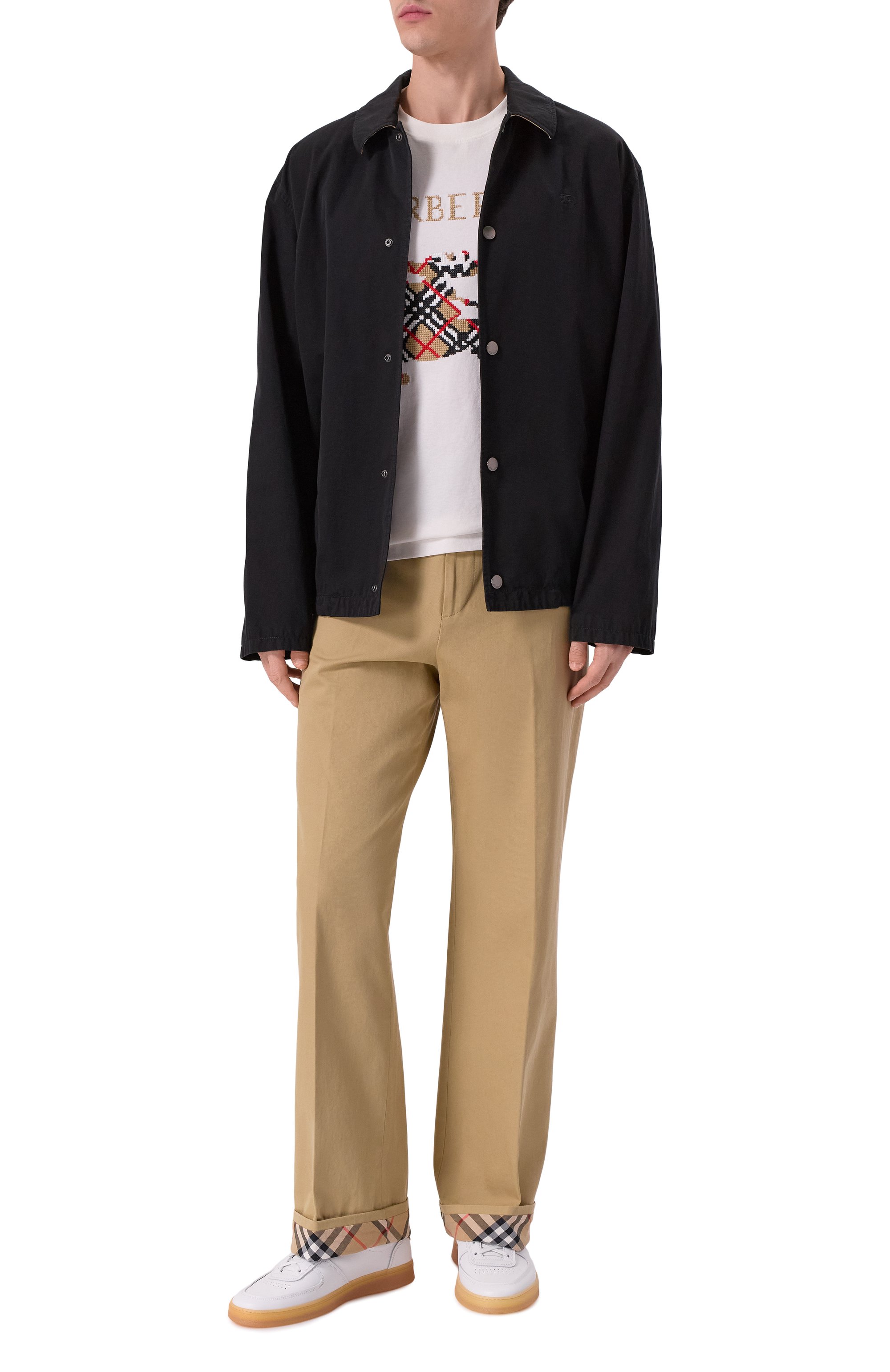 Хлопковая футболка BURBERRY, арт. 8110116, фото 2