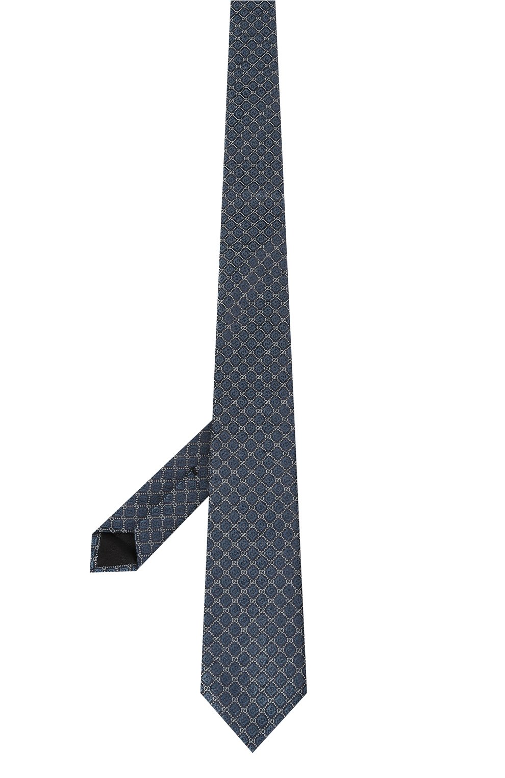 Шелковый галстук GUCCI синего цвета по цене 28800 руб., арт. 571800 4E002, фото 3 Шелковый галстук GUCCI, арт. 571800 4E002, фото 3