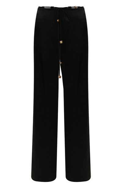 Женские брюки NANUSHKA, арт. FLAX_BLACK_WASHED SATIN
