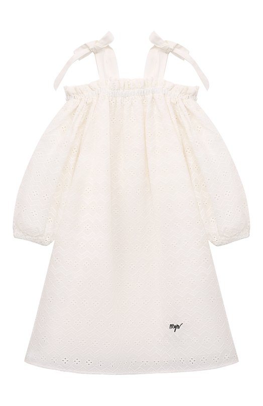 

Хлопковое платье MSGM kids, Белый