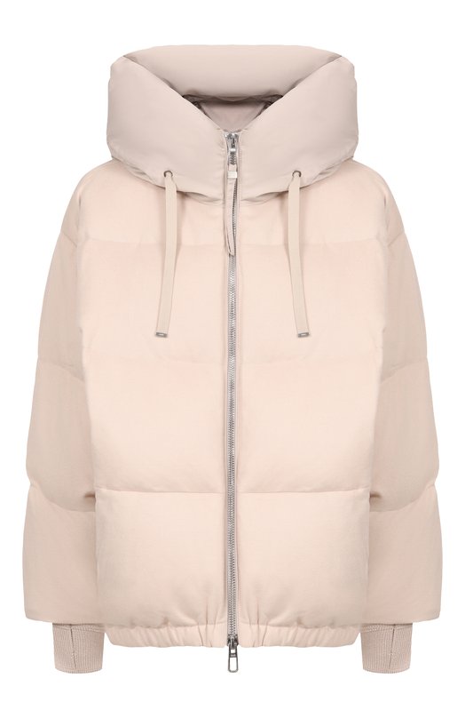 Пуховик из шерсти и вискозы Duno HEKA/PRAT0 MESTRE Кремовый HEKA/PRAT0 MESTRE