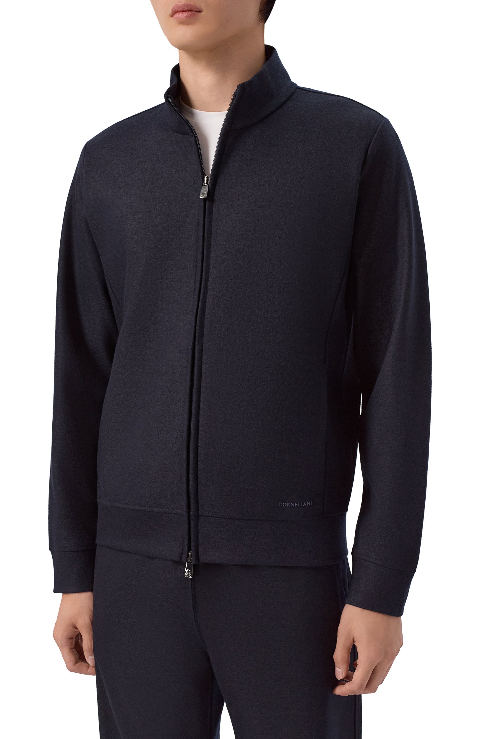 Толстовка из хлопка и шерсти CORNELIANI, арт. 28G566/2A25014, фото 3