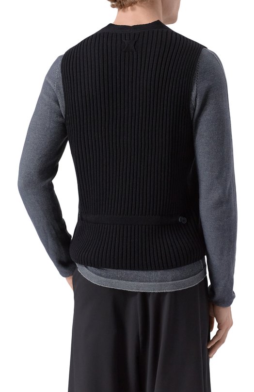 Шерстяной жилет Hannes Roether GI16LET.130 Чёрный  GI16LET.130 Фото 4