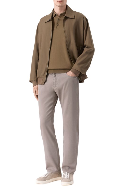 Комбинированные кеды Doucal's DU3381SPENPZ830E Бежевый  DU3381SPENPZ830E Фото 2