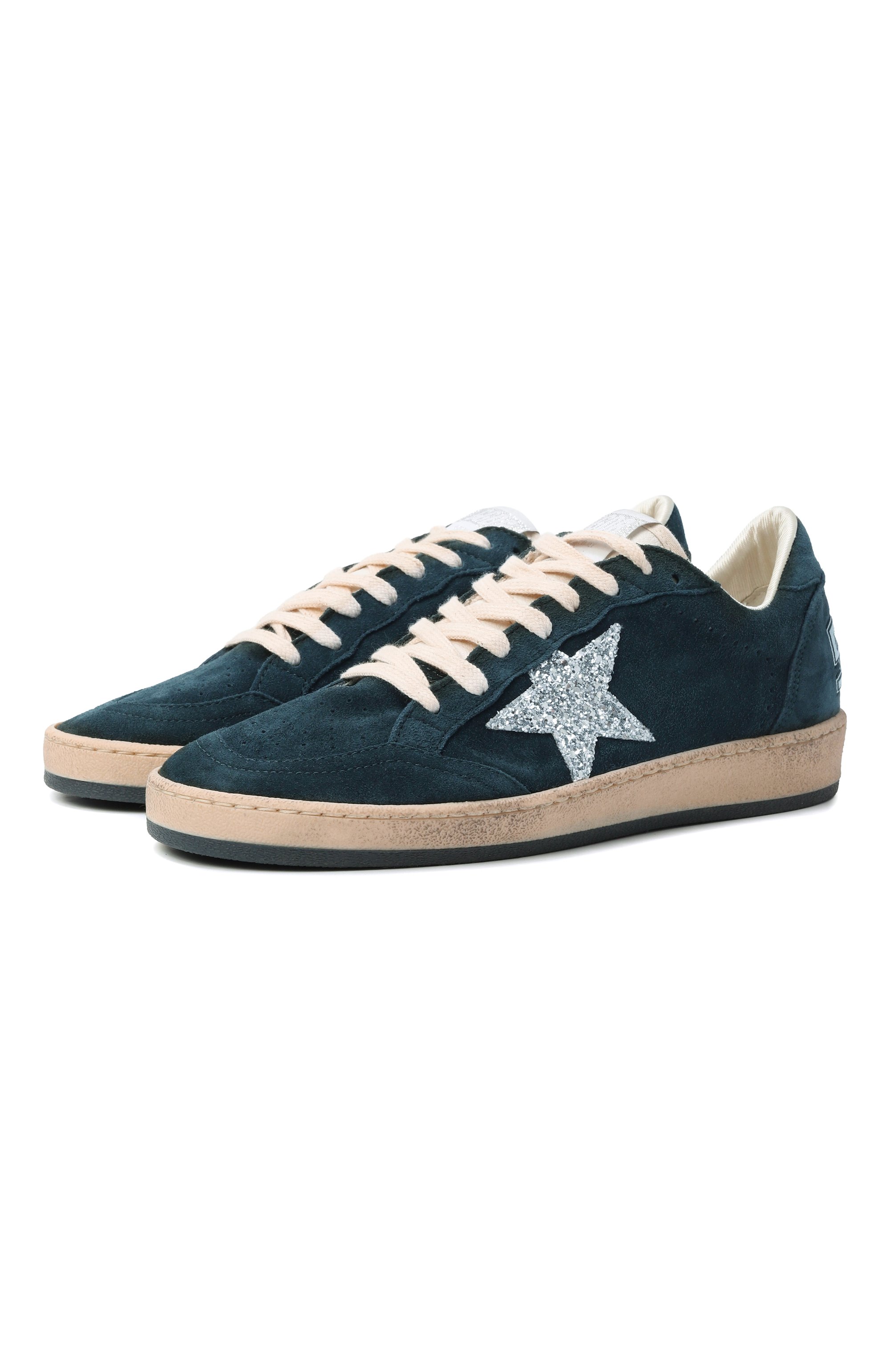 Замшевые кеды ball star GOLDEN GOOSE DELUXE BRAND, арт. GWF00117.F006680, фото 1
