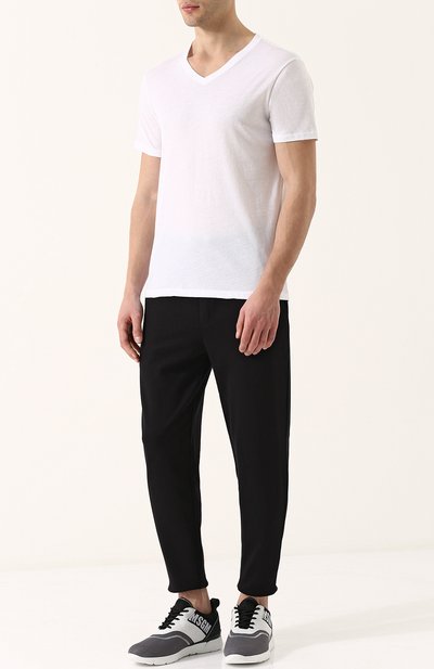 Хлопковая футболка с v-образным вырезом POLO RALPH LAUREN, арт. 710645340, фото 2