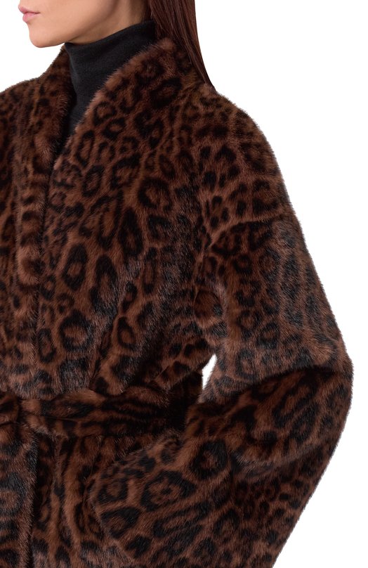 Шуба из экомеха Flashin FF26FGC Леопардовый  FF26FGC Фото 5
