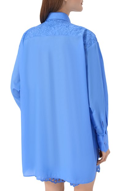 Хлопковая рубашка ERMANNO SCERVINO, арт. D484K616QYD, фото 4
