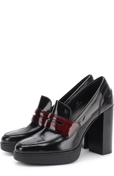 Лаковые туфли на устойчивом каблуке TOD’S, арт. XXW41A0U370SHA567Y, фото 1