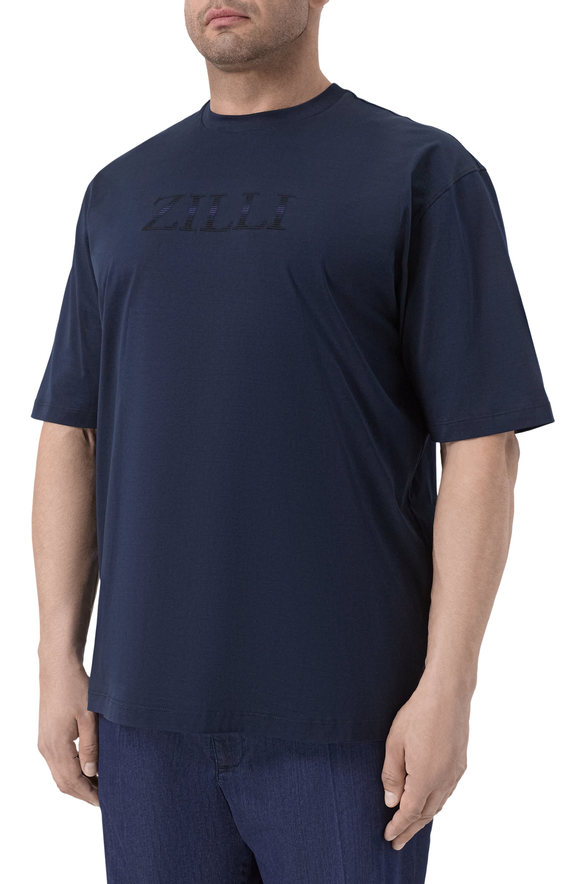 Хлопковая футболка ZILLI, арт. TSR001M0110VZSD00/54, фото 3