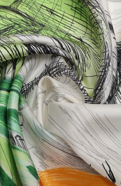 Шелковый платок LANVIN разноцветного цвета по цене 29950 руб., арт. 6L9090/SQ589, фото 4 Шелковый платок LANVIN, арт. 6L9090/SQ589, фото 4