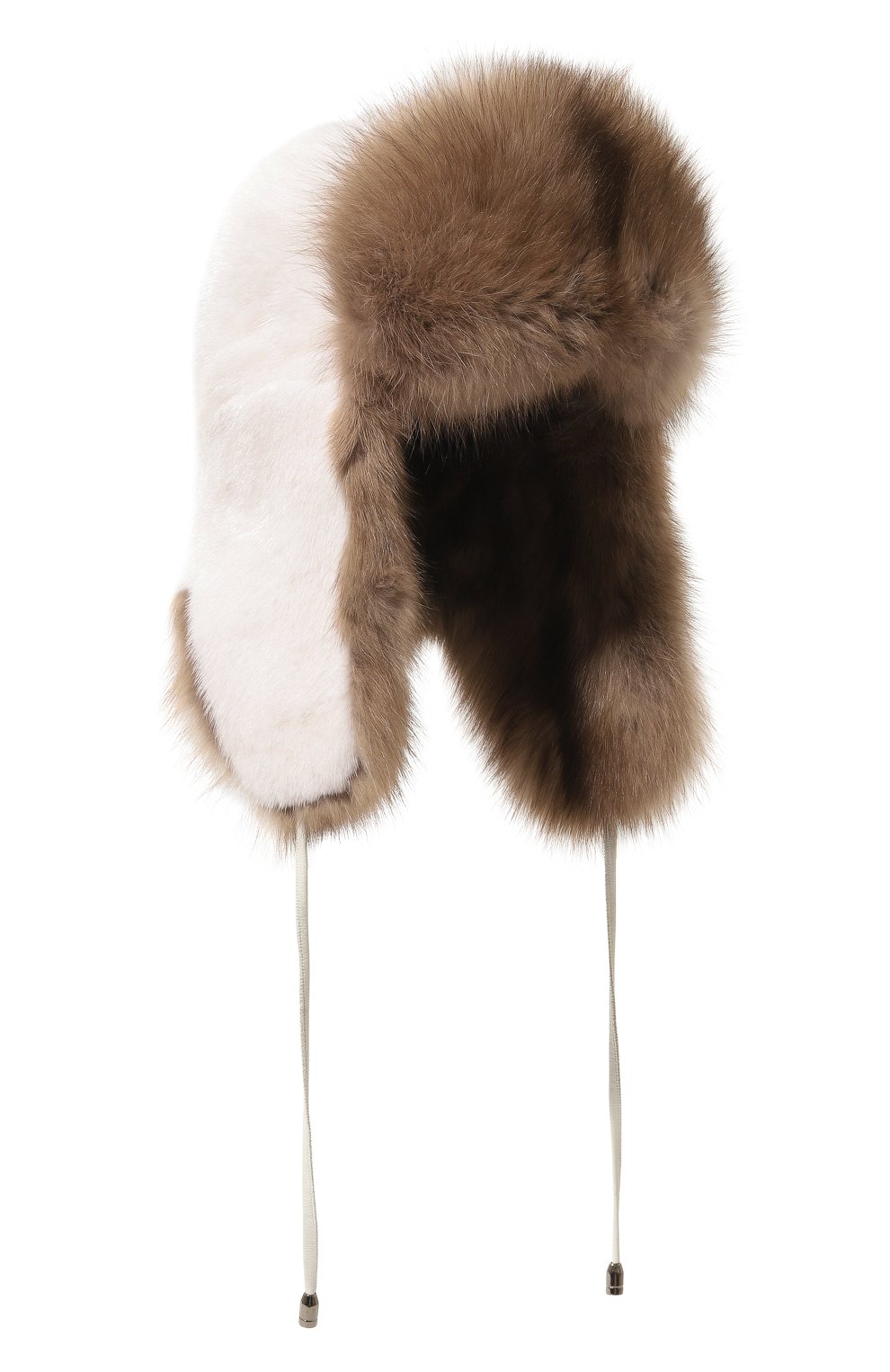 Меховая шапка-ушанка из норки и соболя VICTORIA KUSENKOVA, арт. 091703631093, фото 1