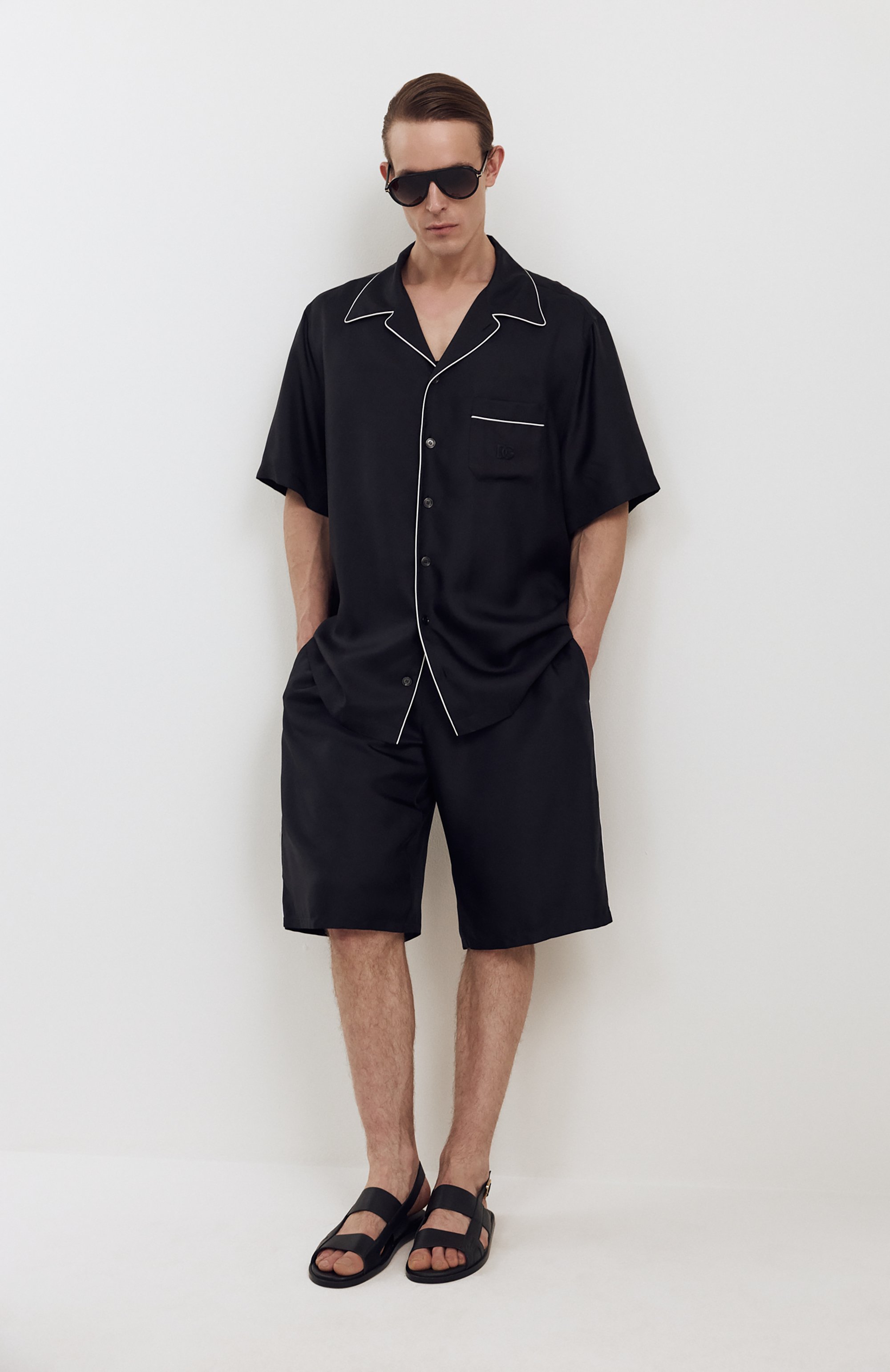 Шелковая рубашка DOLCE & GABBANA, арт. G5KS3Z/FU1S4, фото 6