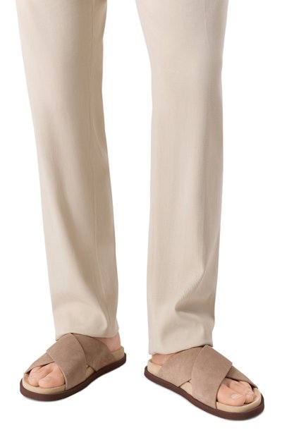 Замшевые шлепанцы BRUNELLO CUCINELLI, арт. MZUS0LY327, фото 3